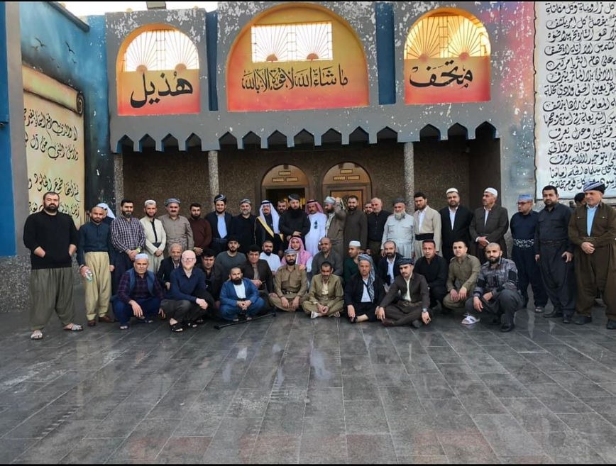 Visitors from Iraqi Kurdistan at the museum
